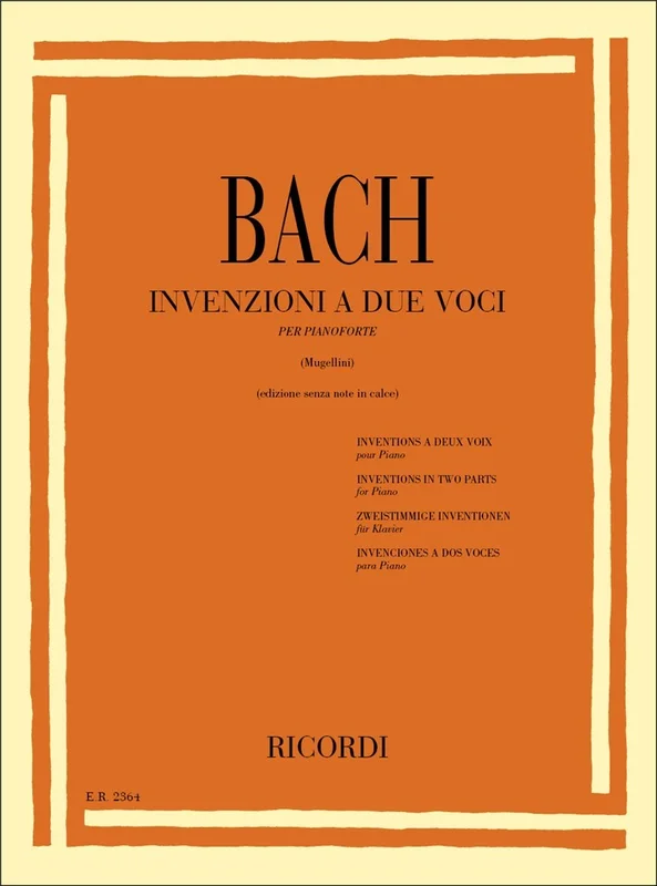 BACH – Invenzioni A 2 Voci