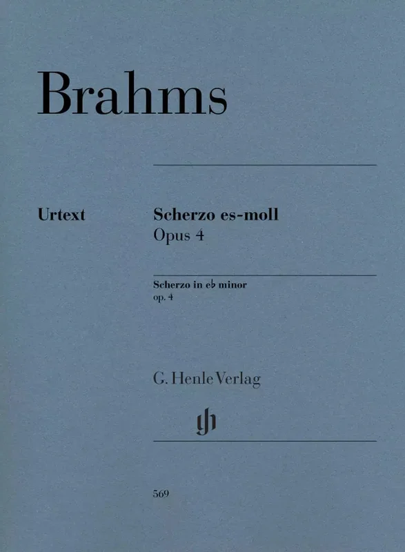 BRAHMS – SCHERZO E FLAT MINOR OP. 4