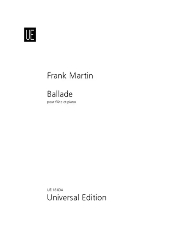 MARTIN – Ballade Pour Flute et Piano