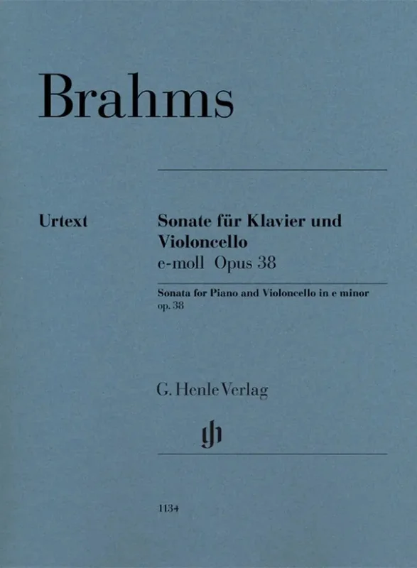 BRAHMS – Sonata for Piano and Violioncello in E minor Op.38