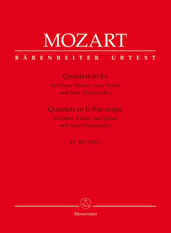 MOZART – Quintett In E-flat major KV407