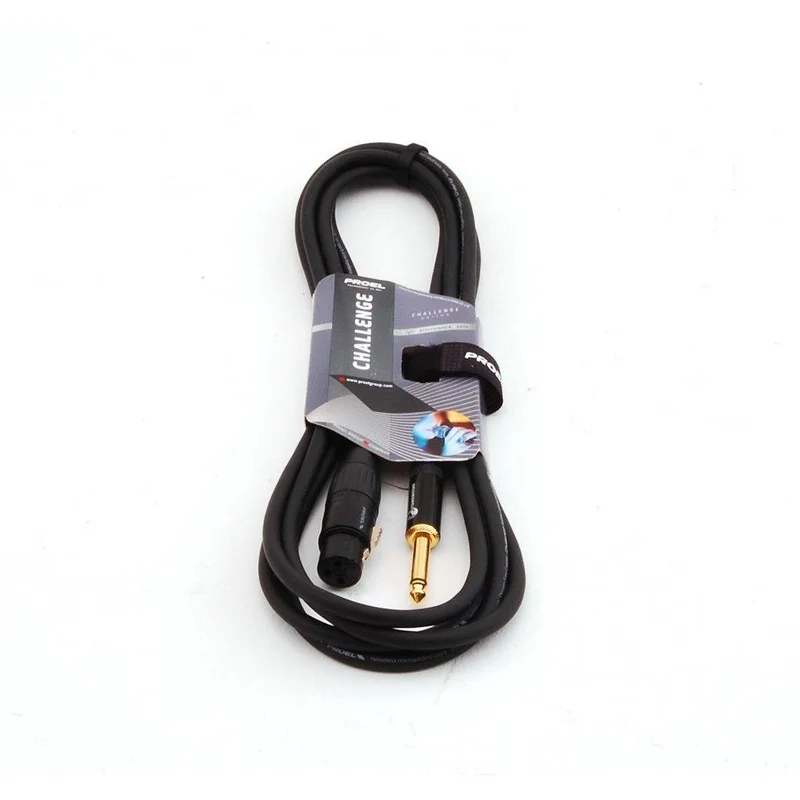 Proel CHL200LU5 Cavo Cannon sbilanciato XLR 3F F a jack Mono 6.3 mm 5mt