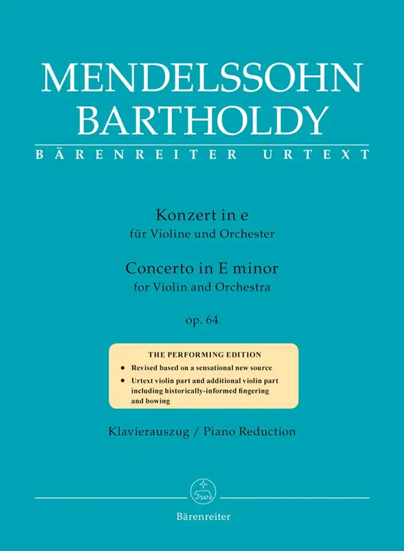 MENDELSSOHN – Konzert für Violine und Orchester e-Moll op. 64