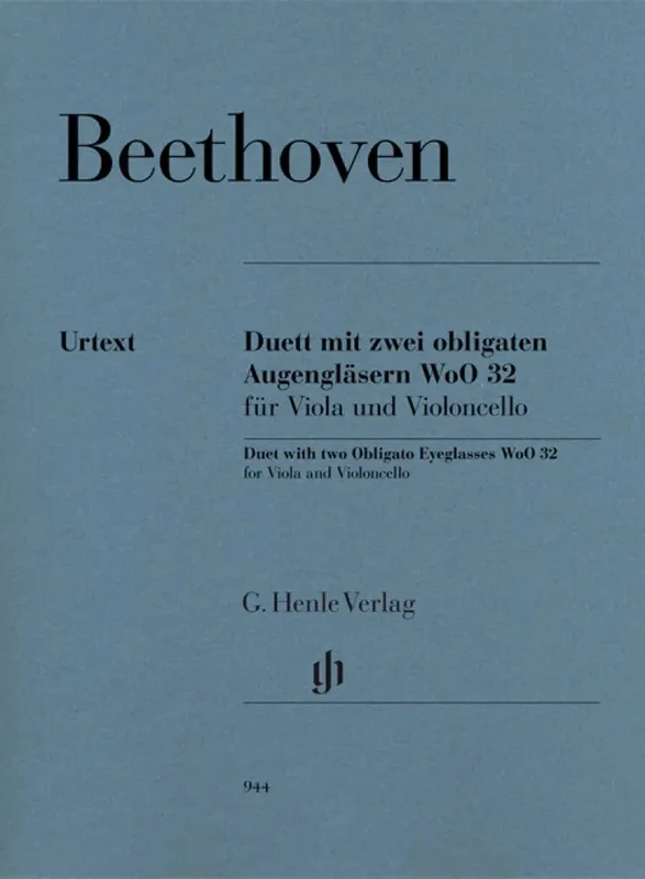 BEETHOVEN – Duet whit two Obligato Eyeglasses WoO 32
