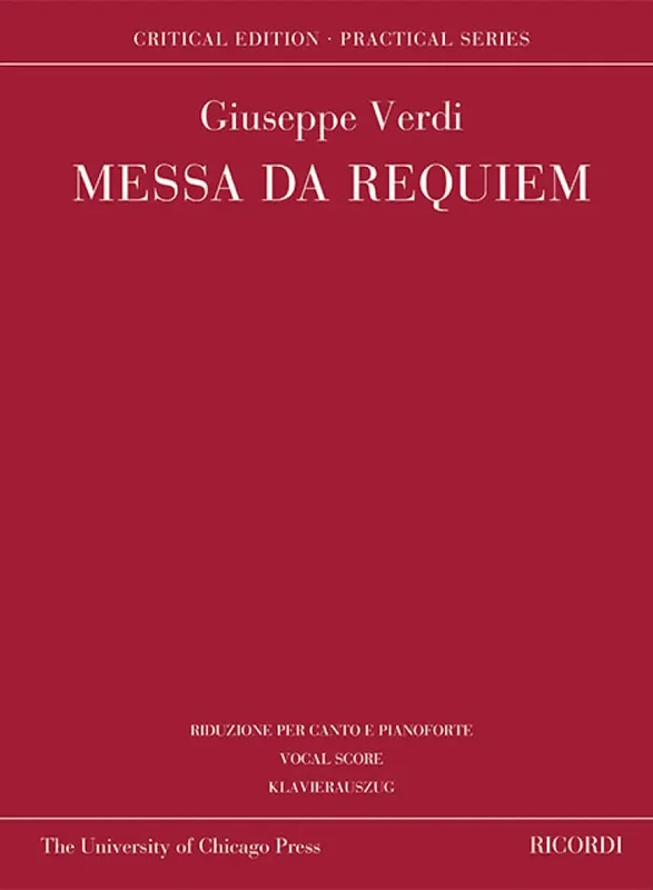 VERDI – Messa da Requiem – Critical Edition