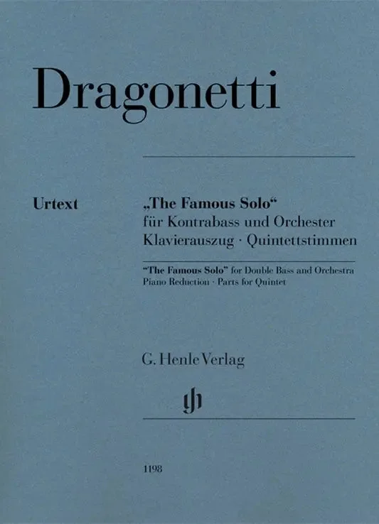 DRAGONETTI – The Famous Solo for Double Bass and Orchestra