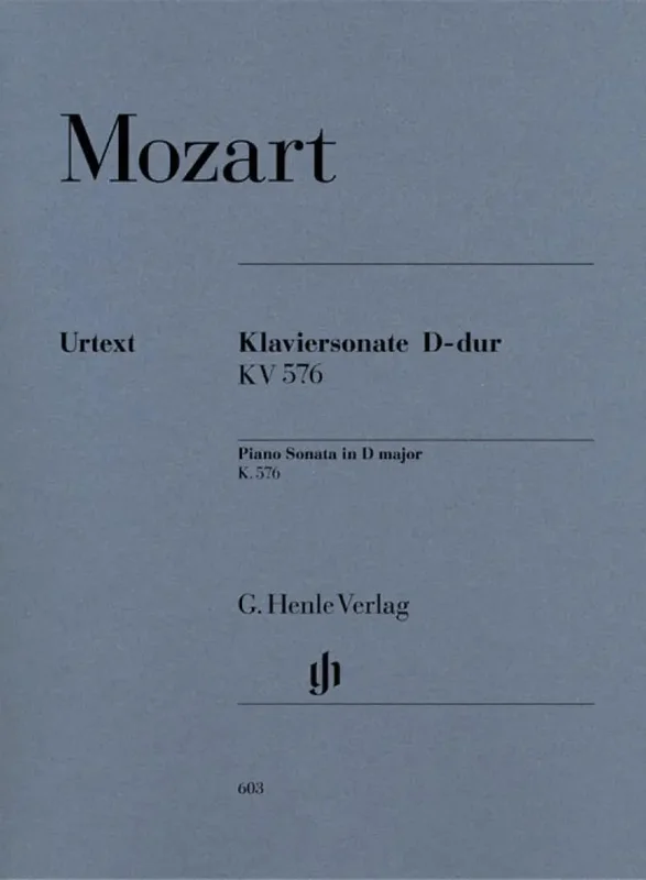 MOZART – Piano Sonata D major KV 576