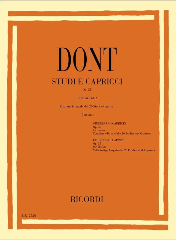 DONT – Studi E Capricci Op. 35