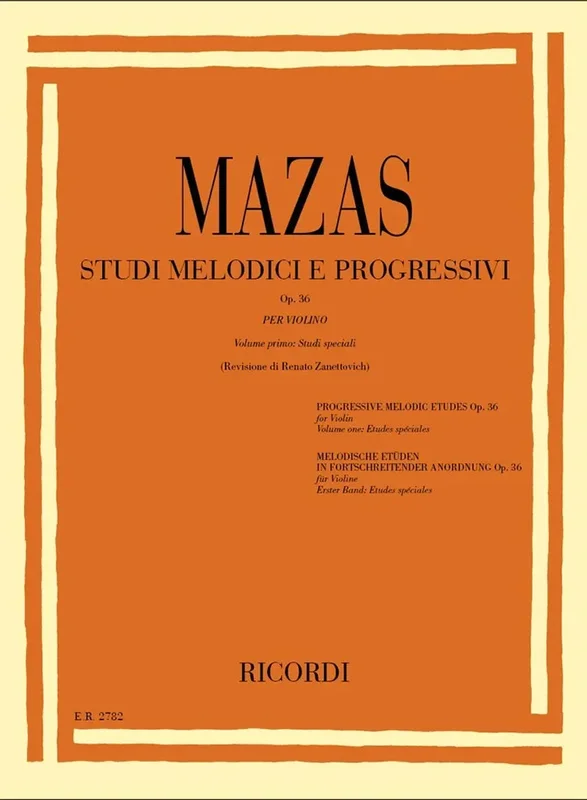 MAZAS – Studi Melodici E Progressivi Op. 36 – Studi Speciali