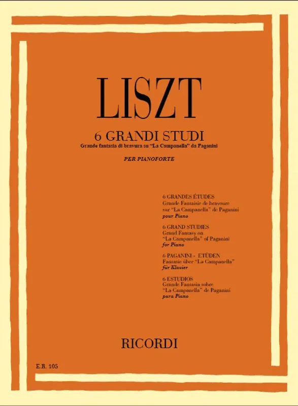 LISZT – 6 Grandi Studi Da Paganini