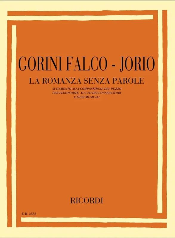 CORINI FALCO – JORIO – La Romanza Senza Parole