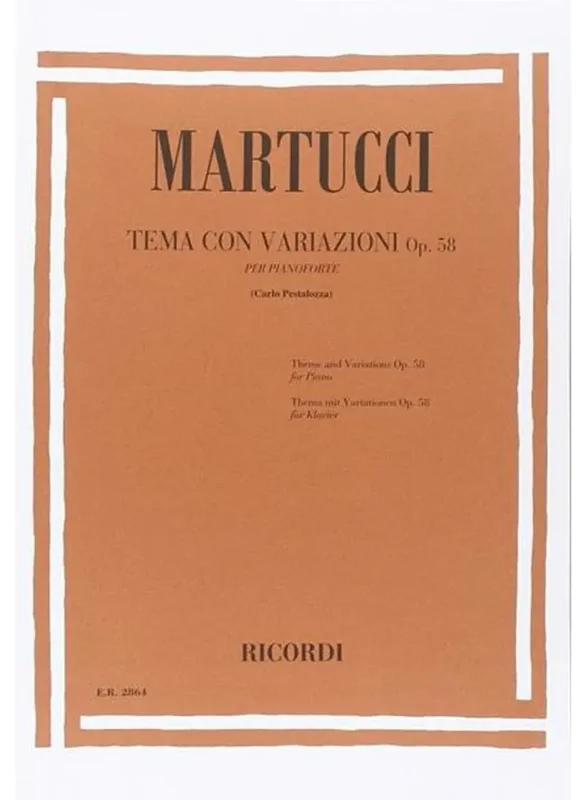 MARTUCCI – Tema Con Variazioni, op. 58