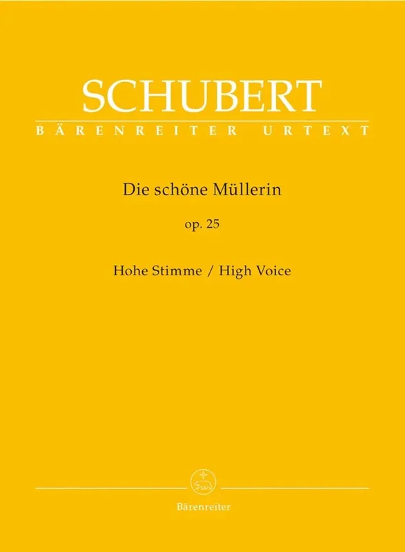 SCHUBERT – Die Schöne Müllerin Op.25 – High Voice
