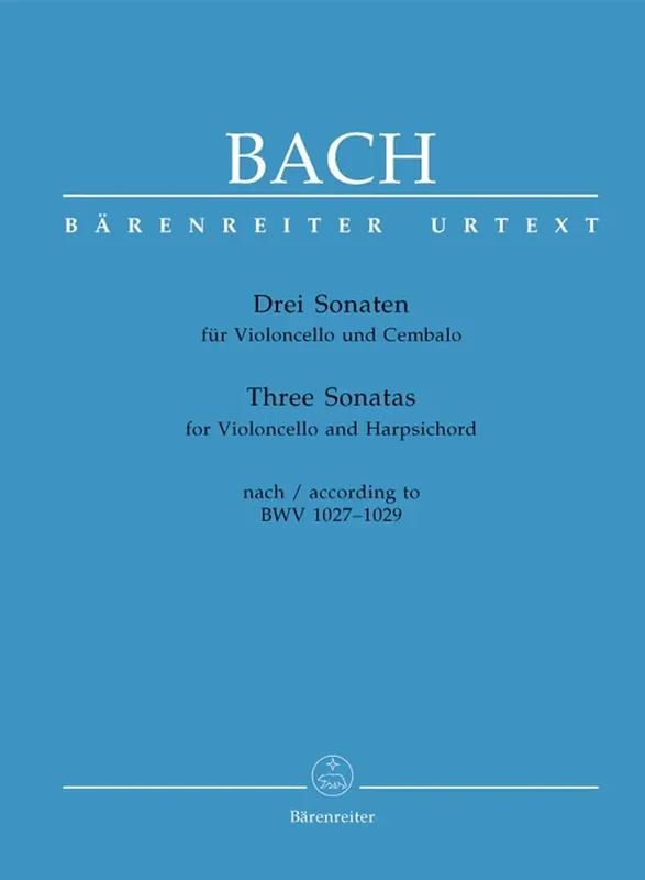 BACH – Three Sonatas For Violoncello And Harpsichord
