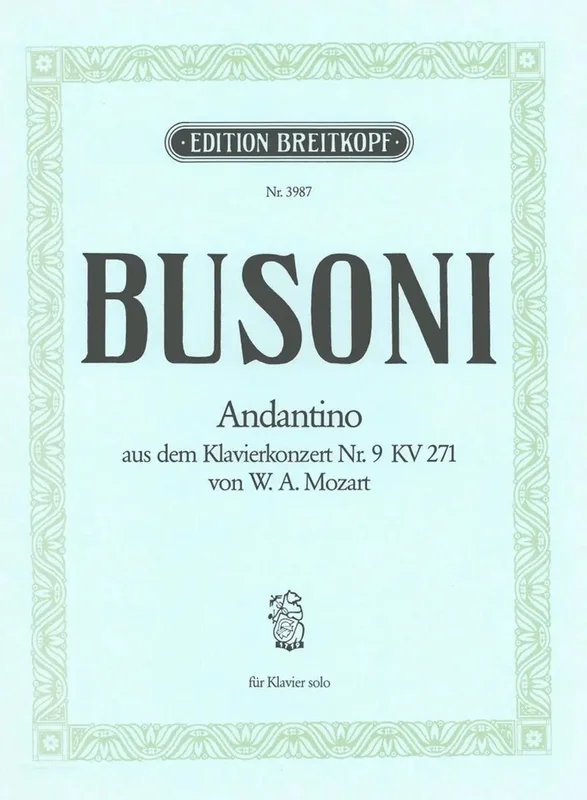 BUSONI – Andantino from the Piano Concerto No. 9