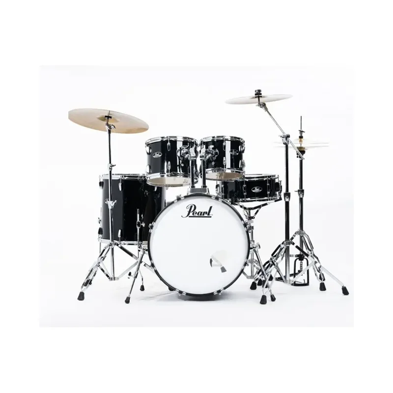 PEARL Batteria Roadshow 22″ con 3 Piatti Solar by Sabian – Jet Black