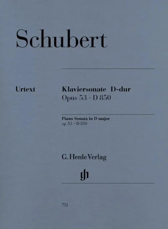 SCHUBERT – Sonate D-Dur Opus 53 D850