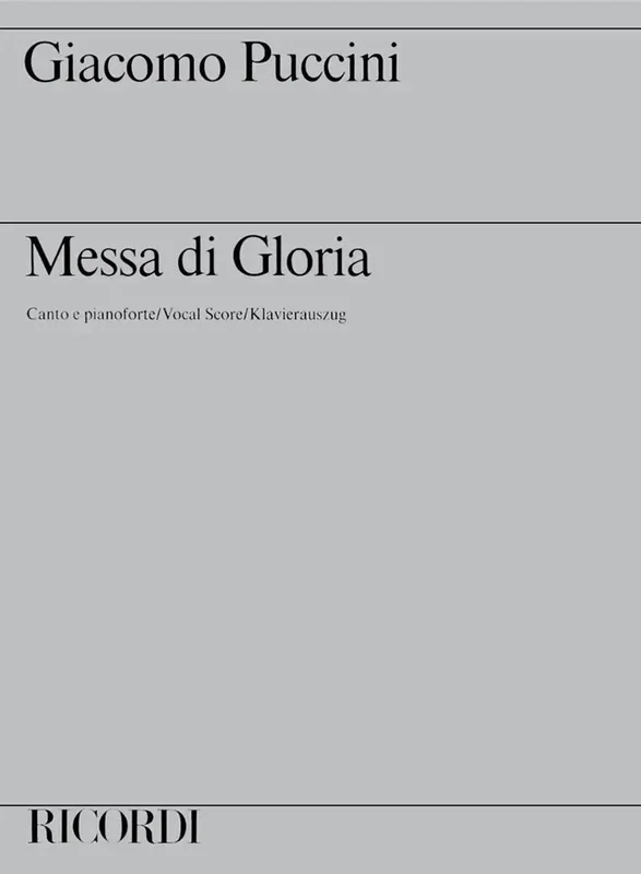 PUCCINI – Messa Di Gloria