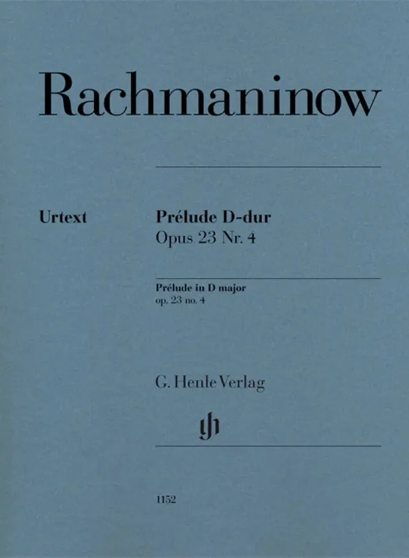 RACHMANINOFF – Prélude In D Op.23 No.4