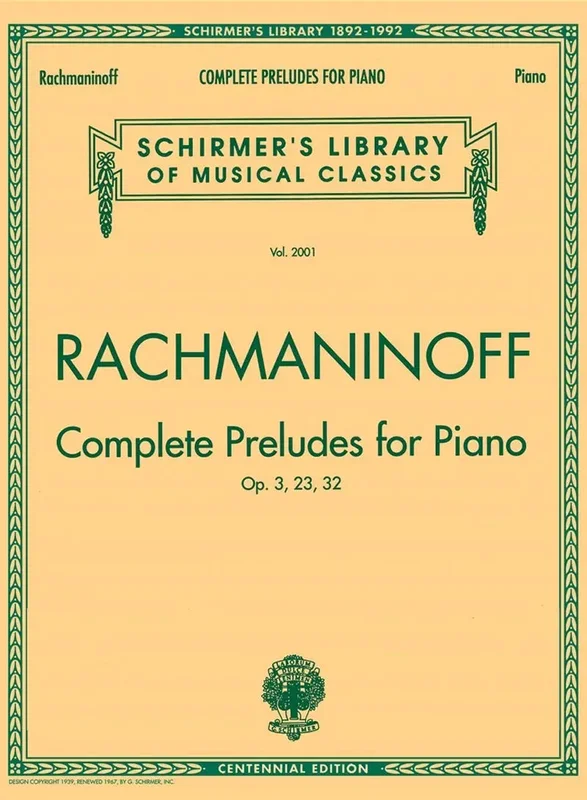 RACHMANINOFF – Complete Preludes, Op. 3, 23, 32