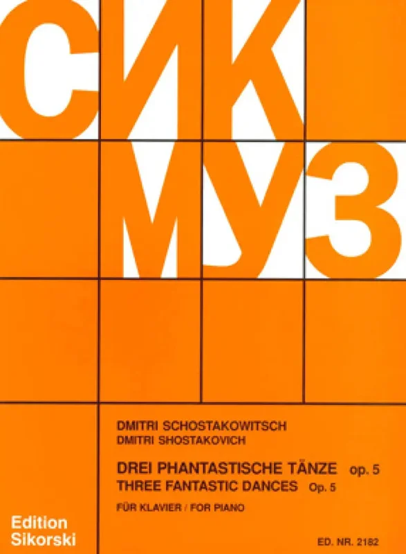SCHOSTAKOWITSCH – Fantastische Tanze(3) Op.5