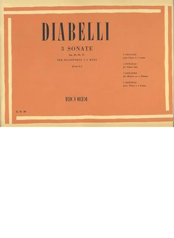 DIABELLI – 3 Sonate Op.32, 33, 37