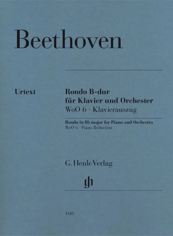 BEETHOVEN – Rondo In B Flat WoO 6 for Piano an Orchestra