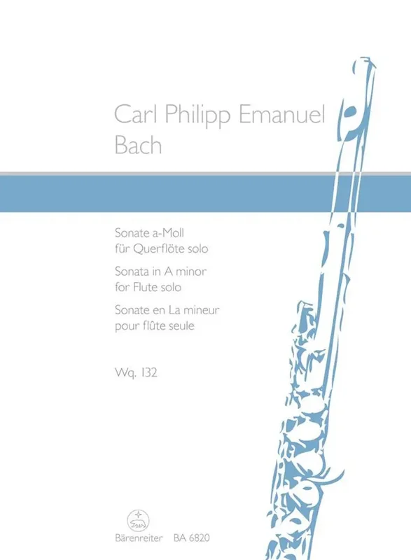 C. PH. E. BACH – Sonata for Solo Flute A minor Wq 132