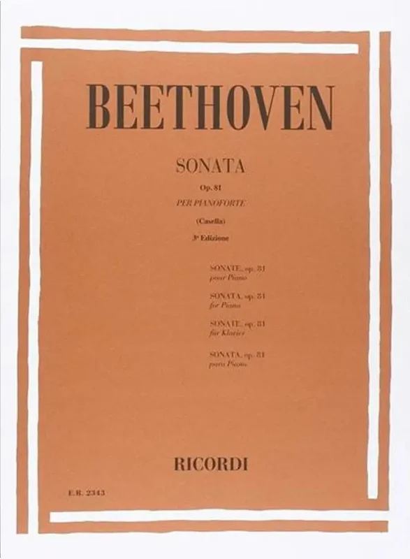 BEETHOVEN – Sonata N. 26 In Mi Bem. Op. 81 ‘Gli Addii’