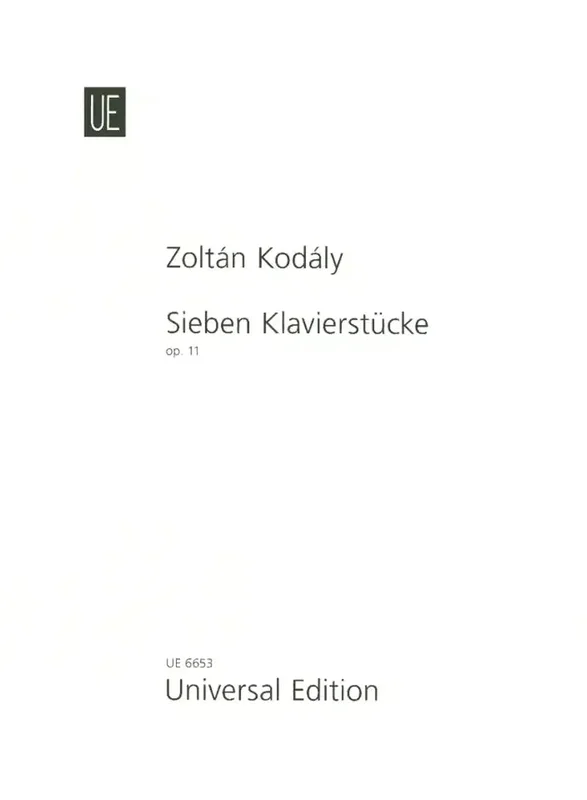 KODALY – 7 Klavierstücke op. 11