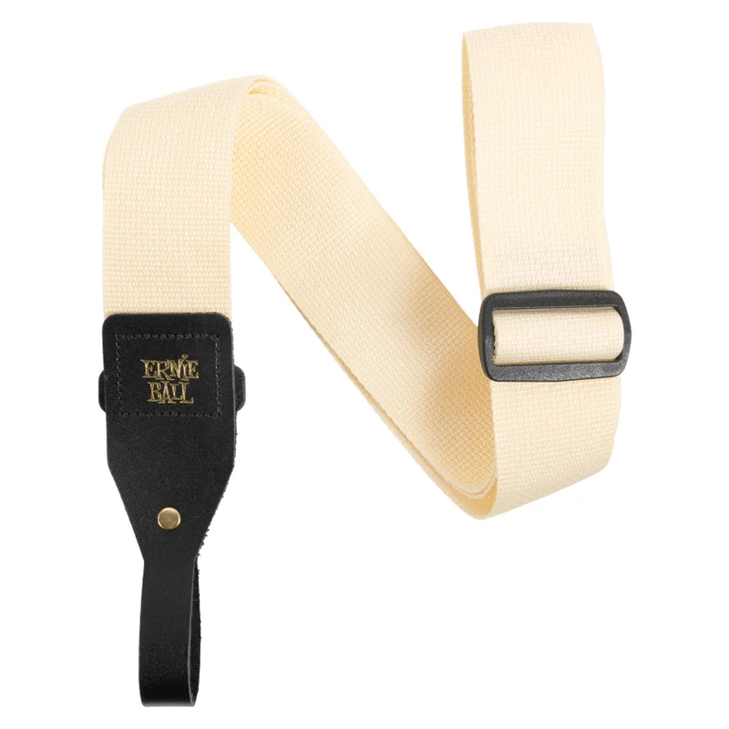 Ernie Ball P05368 Cream Tracolla per Chitarra Acustica in polipropilene