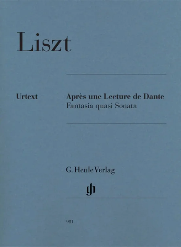 LISZT – Après Une Lecture De Dante – Fantasia Quasi Sonata