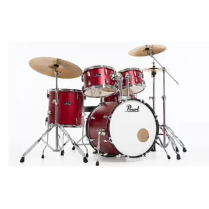 PEARL Batteria Roadshow 18″ con 3 Piatti Pearl – Matte Red