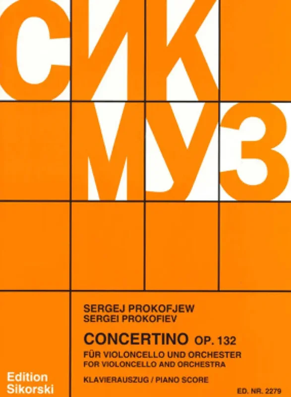 PROKOFIEV – Concertino op.132 Violoncello e Piano