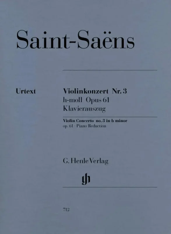 SAINT-SAENS – Violinkonzert Nr.3 h-moll Opus 61