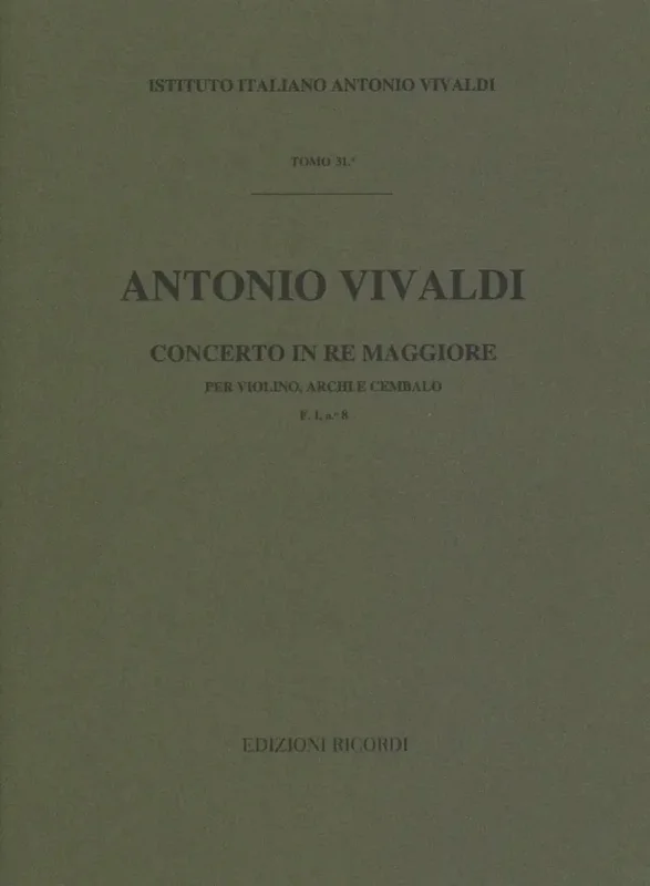 VIVALDI – Concerto in Re Maggiore F. I n. 8 RV 231