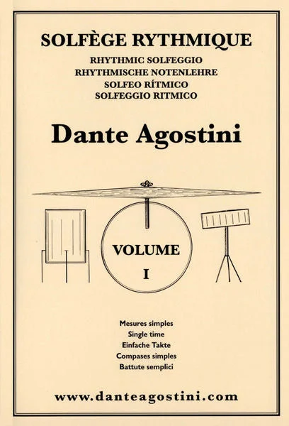 DANTE AGOSTINI – Solfège Rythmique – Volume 1