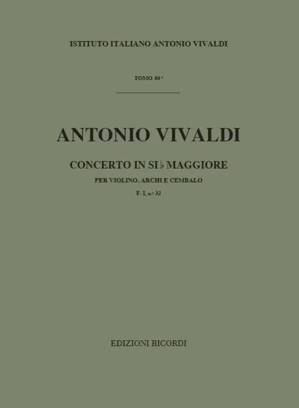 VIVALDI – Concerto in SIb Maggiore F. I n. 32 RV 375