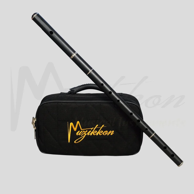 Muzikkon Flauto irlandese Blackwood africano con diapositiva di accordatura