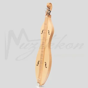 Mountain Dulcimer 4 corde F-Hole Lacewood con hardware con finitura in nichel