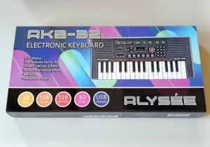 ALYSèE Akb-32 – Tastiera Scolastica 32 Tasti con alimentatore