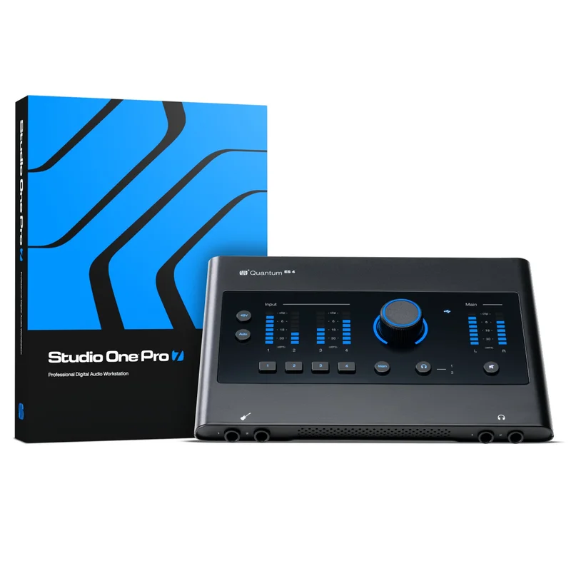 PreSonus QUANTUM ES 4 Bundle Interf. audio 4×4 24 bit + licenz. Studio One Pro