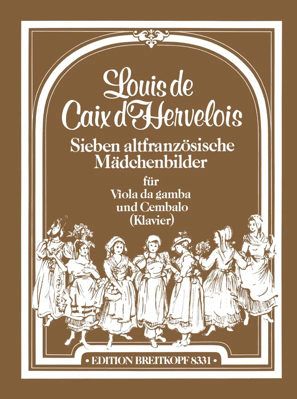 CAIX D’ HERVELOIS – 7 altfranzösische Mädchenbilder