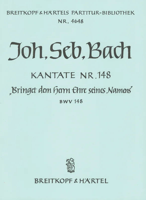 BACH – Cantata BWV 148 “Bring ye to God honour due unto Him”