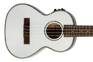 Lanikai JMS-EWT1 Julia Michaels Signature White Pearl Tenor Ukulele w/ Pickup