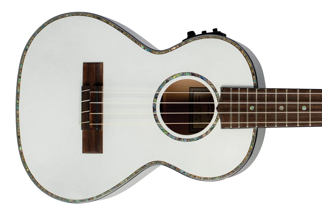Lanikai JMS-EWT1 Julia Michaels Signature White Pearl Tenor Ukulele w/ Pickup