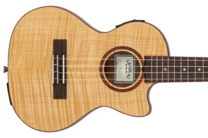 Lanikai FM-CETT Flame Maple Slimline Tenor Ukulele w/ Pickup