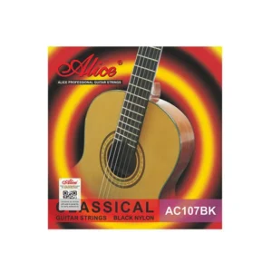 CUERDA JUEGO GUITARRA CLASICA NYLON NEGRAS AC107BK