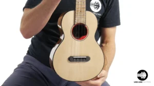 Rebel Pluto Tenor Ukulele Solid Spruce Top and Curly Acacia “Imperial Guard”