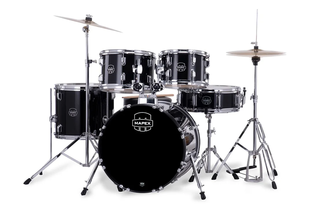 Mapex CM5844FTC Comet Series Dark Black 5-Piece Junior Drum Set